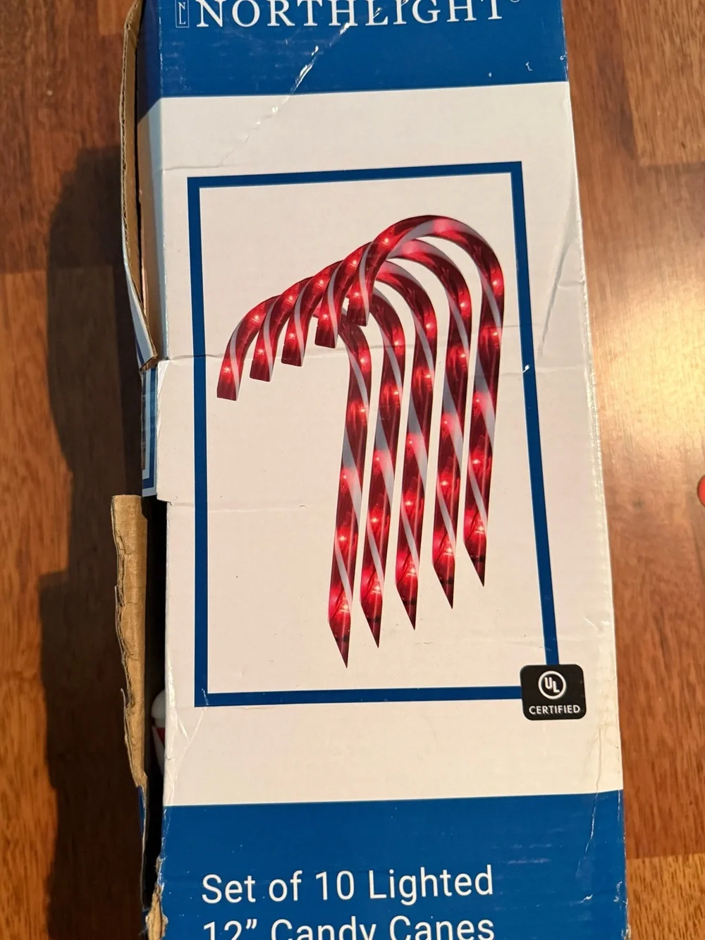 10 —12” Northlight Lighted Candy Cane Outdoor Christmas Pathway Markers 13.5”